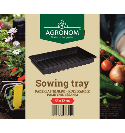 SOWING TRAY 53X32CM, BLACK