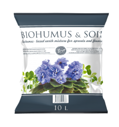 BIOHUMUS-BASED EARTH MIXTURE FOR SPROUTS AND FLOWERS 10 L