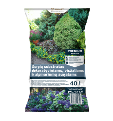 DEKORATIVE CONIFERS, RHODODENDRONS, EVERYGREEN AND ROCK-GARTEN PLANTS SUBSTRATE 40 L