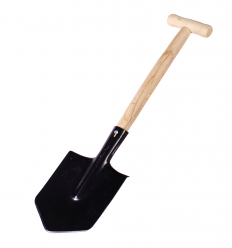 SMALL SHOVEL WITH WOODEN HANDLE