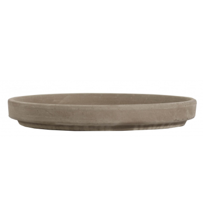 CERAMIC SAUCER, GREY, 26CM