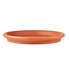 CERAMIC SAUCER, BROWN, 20CM