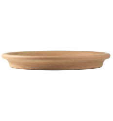 CERAMIC SAUCER, BROWN, 20CM