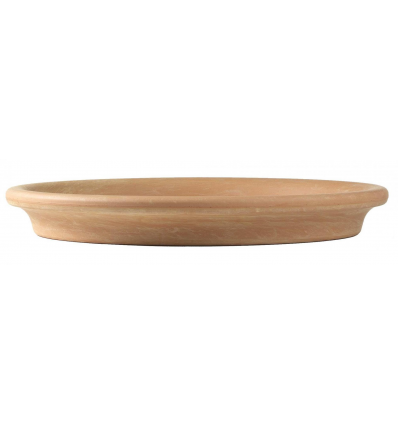 CERAMIC SAUCER, BROWN, 20CM