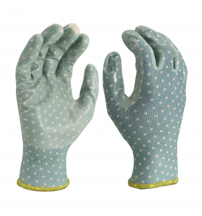 GLOVES WITH NITRILE, NY1350FP-003, SIZE 8