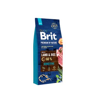 BRIT PREMIUM BY NATURE SENSITIVE LAMB 15KG ŠUNIMS