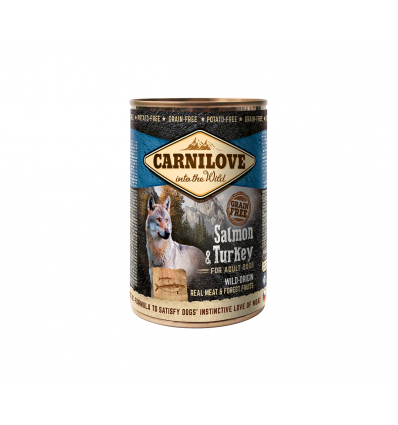 CARNILOVE SALMON&TURKEY CANNED 400G FOR DOGS