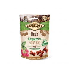 CARNILOVE SKANĖSTAS DUCK RASPBERRIES 50G KATĖMS