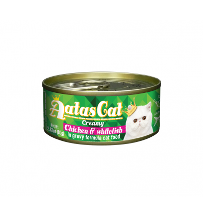 AATAS CHICKEN&WHITEFISH KONSERVAI 80G KATĖMS