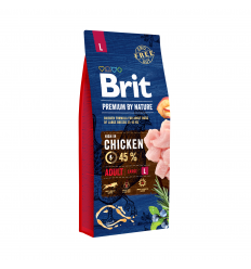 BRIT PREMIUM NATURE ADULT L 15KG FOR DOGS