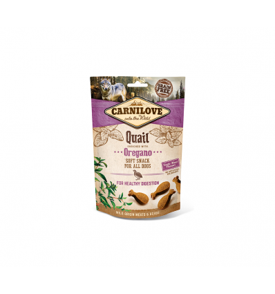 CARNILOVE SNACK QUAIL OREGANO 200G FOR DOGS