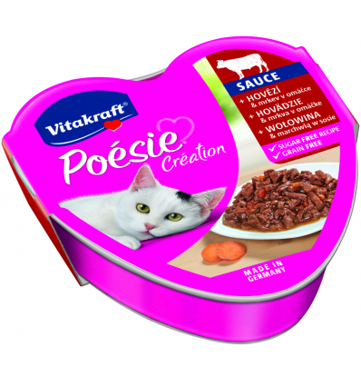 VITAKRAFT POESIE WET FOOD BEEF&CARROT 85G 2435322 FOR CATS