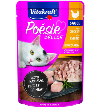 VITAKRAFT POESIE KONSERVAI SU VIŠTIENOS FILE 85G 2436662 KATĖMS