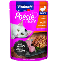 VITAKRAFT POESIE WET FOOD TURKEY BREAST 85G 2436663 FOR CATS