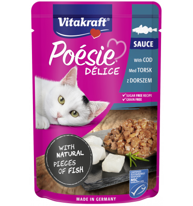 VITAKRAFT POESIE KONSERVAI SU MENKE 85G 2436666 KATĖMS