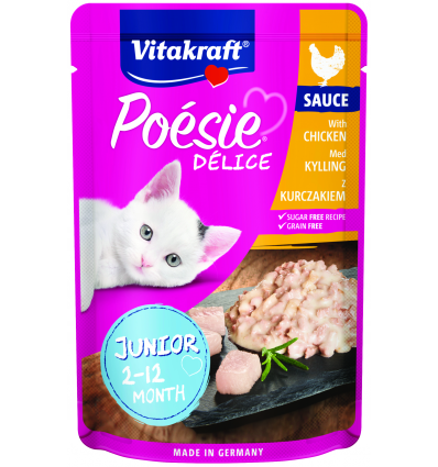 VITAKRAFT POESIE WET FOOD CHICKEN 85G 2436668 FOR JUNIOR CATS