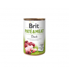 BRIT CARE DUCK PATE&MEAT KONSERVAI 400G ŠUNIMS