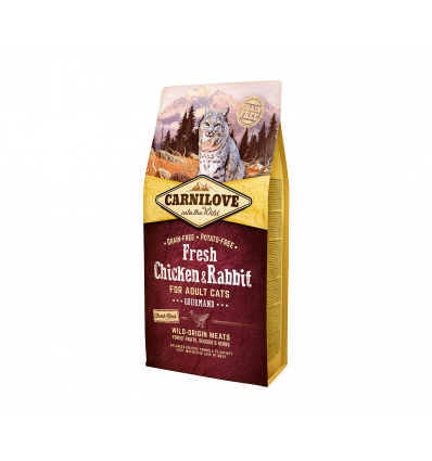 CARNILOVE CHICKEN&RABBIT 2KG KATĖMS