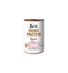 BRIT CARE RABBIT MONO PROTEIN KONSERVAI 400G ŠUNIMS