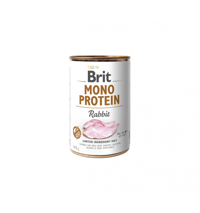 BRIT CARE RABBIT MONO PROTEIN KONSERVAI 400G ŠUNIMS