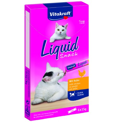 SKANĖSTAS VITAKRAFT LIQUID SNACK TAURIN 6VNT 2416424 KATĖMS