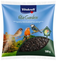 VITAKRAFT CLASSIC SUNFLOWERSEEDS BLACK 500G SAULĖGRĄŽOS