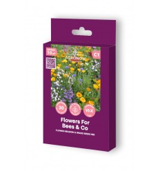 FLOWER MEADOW & GRASS SEEDS MIX FLOWERS FOR BEES AND CO