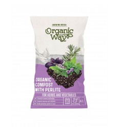 ORGANIC COMPOST FOR HERBS AND VEGETABLES WITH PERLITE 4 L