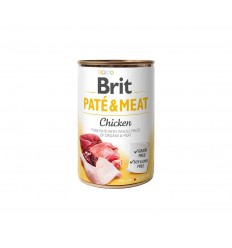 BRIT CARE CHICKEN&TURKEY PATE&MEAT CANNED 400G FOR PUPPIES