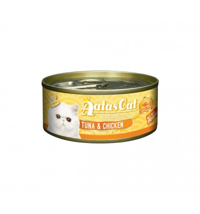 AATAS TUNA&CHICKEN KONSERVAI 80G KATĖMS