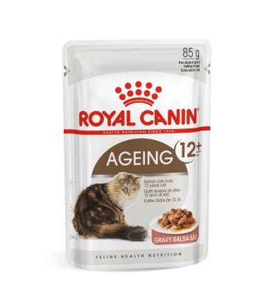 ROYAL CANIN FHN WET 85G AGEING+12 IN GRAVY KATĖMS