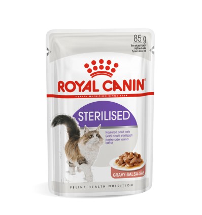 ROYAL CANIN FHN WET 85G STERILISED IN GRAVY KATĖMS