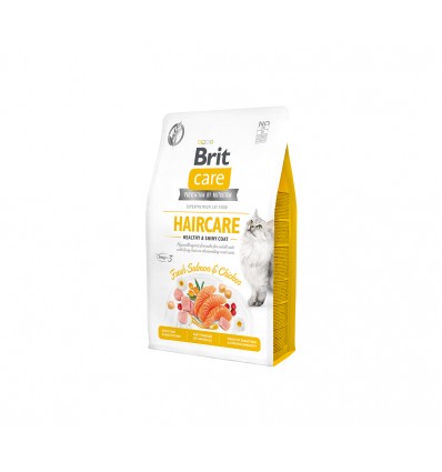 BRIT CARE HAIRCARE HEALTHY&SHINY COAT 7KG FOR CATS