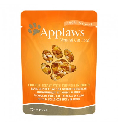 APPLAWS CHICKEN & PUMPKIN & WILD RICE KONSERVAI 70G KATĖMS 8001ML-A