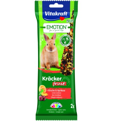 VITAKRAFT EMOTION KRACKER FRUIT 2PCS 2531477 FOR DWARF RABBITS