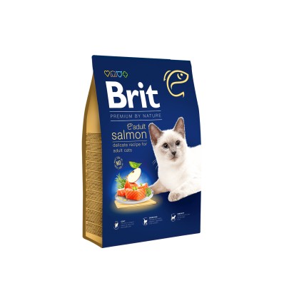 BRIT PREMIUM CAT ADULT SALMON 8KG FOR CATS