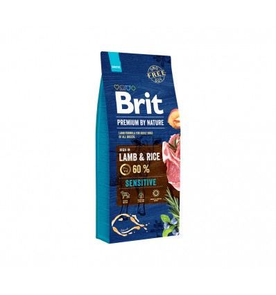 BRIT PREMIUM BY NATURE SENSITIVE LAMB 3KG ŠUNIMS