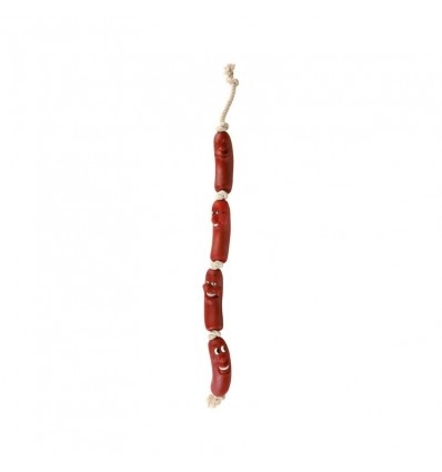 TRIXIE TOY SAUSAGES ON A ROPE 75CM FOR DOGS