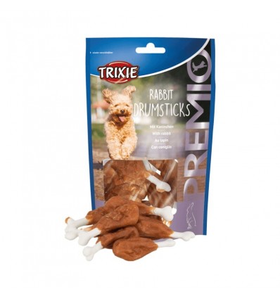 TRIXIE PREMIO RABBIT DRUMSTICKS 8PCS 100G SNACK FOR DOGS