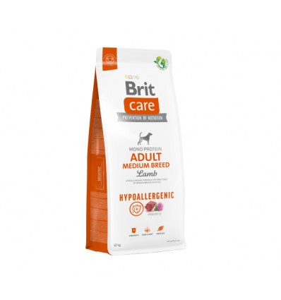 BRIT CARE ADULT M LAMB&RICE 12KG FOR DOGS