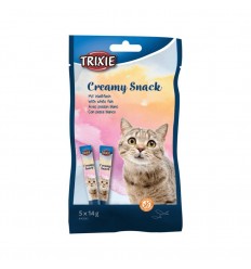 TRIXIE CREAMY WHITE FISH 5X14G SNACK FOR CATS