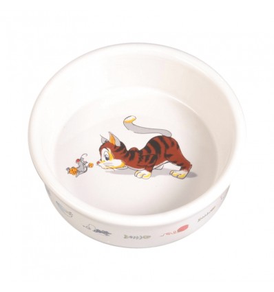 TRIXIE CERAMIC BOWL 0,2L 12CM WHITE