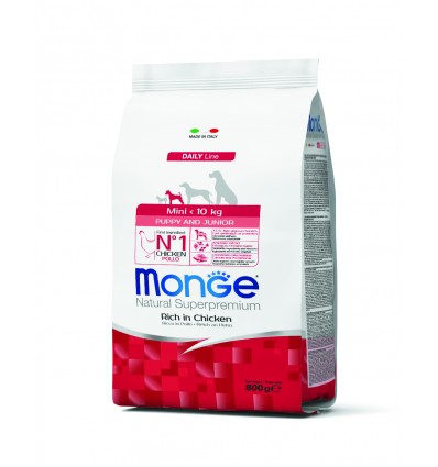 MONGE DRY DOG MINI PUPPY & JUNIOR 0,8KG FOR PUPPIES