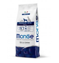 MONGE DRY DOG MEDIUM ADULT 12KG FOR DOGS