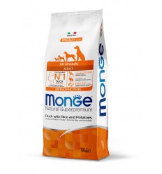 MONGE DRY DOG SPECIAL LINE - ALL BREEDS ADULT DUCK, RICE & POTATOES 12KG FOR DOGS