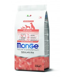 MONGE DRY DOG SPECIAL LINE - ALL BREEDS PUPPY SALMON & RICE 2,5KG FOR PUPPIES