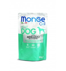 MONGE GRILL- DOG POUCHES CODFISH 100G FOR DOGS