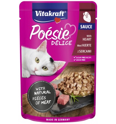 VITAKRAFT POESIE KONSERVAI SU ŠIRDELĖMIS 85G 2436667 KATĖMS