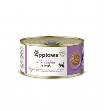 APPLAWS MACKEREL WITH SARDINE CANNED 70G FOR CATS 1015NE-A