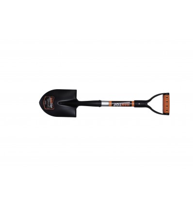 MINI ROUND SHOVEL WITH FIBREGLASS HANDLE PB GRIP TOTAL:700MM